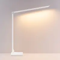 Molto Luce Bureaulamp FLOYD ACCU, dimbaar, wit / opaal, Werkkamer / Kantoor, Aluminium, Modern, bureaulamp