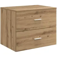 vidaXL Wandgemonteerde Badkamerkast Artisanaal eiken
