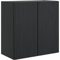 vidaXL Wandkast Zwart 59 x 31 x 60 cm Bewerkt hout
