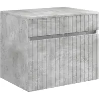 vidaXL Wandgemonteerde Badkamerkast Betongrijs 59 x 44,5 x 50 cm