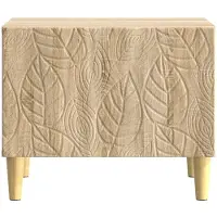 vidaXL Salontafel Sonoma Eiken 50 x 49 x 40 cm Bewerkt hout