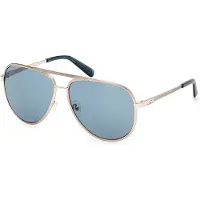 GUESS Zonnebril Met Blauwe Glazen En Gouden Montuur