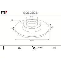 FTE 9082806 Remschijf
