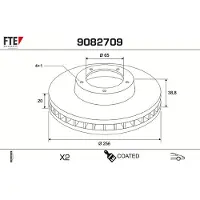 FTE 9082709 Remschijf