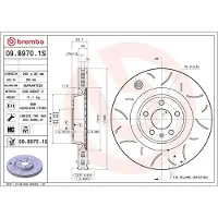 Brembo 09.B970.1S Remschijf