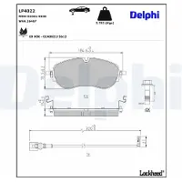 Delphi LP4022 Remblokken