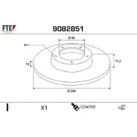 FTE 9082851 Remschijf