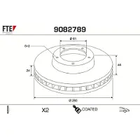 FTE 9082789 Remschijf