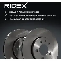 RIDEX 82B1970 Remschijf