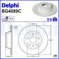 Delphi BG4089C Remschijf