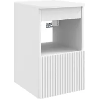 vidaXL Badkamerkast Wit 30 x 44,5 x 50 cm Bewerkt hout