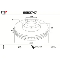 FTE 9082747 Remschijf