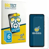 BROTECT - Screenprotector voor Motorola Moto G47 - Folie Beschermfolie transparant 6 Stuks