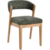 Ptmd Kael Green Dining chair Legacy 10 Olive Rubber Wood - set van 2