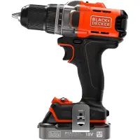 Black & Decker BCD382D2XK-QW Accu-schroefboormachine 18 V 2.0 Ah Li-ion Incl. 2 accus, Incl. lader