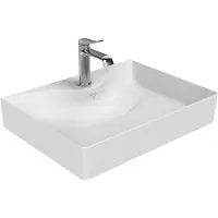 Creavit Ruby RB064 Wastafel – Opbouw – Keramiek – 60,5x11x45,5 cm – Glanzend Wit