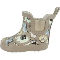 Beck Regenlaarzen 'Afrika' taupe / lichtgroen / zwart / wit