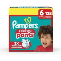 Pampers Baby-Dry Pants Maat 6, 138 Luierbroekjes, 14-19kg Maandbox