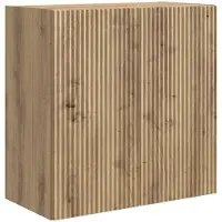 vidaXL Wandkast 59 x 31 x 60 cm Bewerkt hout Artisanaal eiken