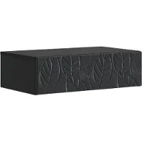 vidaXL Wandgemonteerde Zijtafel Zwart 87,5 x 34,5 x 17 cm Bewerkt hout