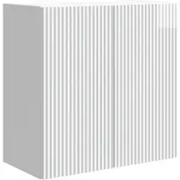 vidaXL Wandkast Hoogglans Wit 59 x 31 x 60 cm Bewerkt hout