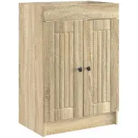 vidaXL Badkamer onder Wastafel Kast Sonoma Eiken 56 x 37,5 x 81 cm