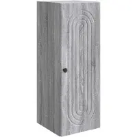 vidaXL Wandkast Grijs Sonoma 33 x 34,5 x 90 cm Bewerkt hout