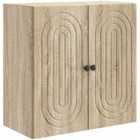 vidaXL Wandkast Sonoma Eiken 59 x 31 x 60 cm Bewerkt hout
