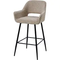 Ptmd Fal Low Bar Chair Opulence 08 Taupe - set van 2