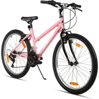 Hiland Mountainbike 26 Inch - Meisjes & Dames MTB - 18 Versnellingen - Stevig Staal - V-brakes