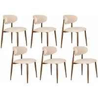 Housecraft living Noor Eetkamerstoelen Beige - Set van 6