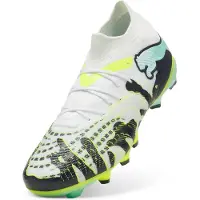 Puma Future 9 Match Creativity Gras / Kunstgras Voetbalschoenen (MG) Wit Groen Zwart