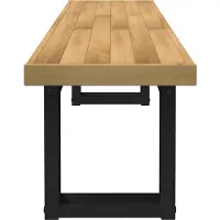 vidaXL Eetbank NOAIN 160 x 41 x 45 cm Massief grenenhout Naturel