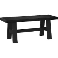 vidaXL Eetbank NOAIN 120 x 41 x 45 cm Massief grenenhout Zwart