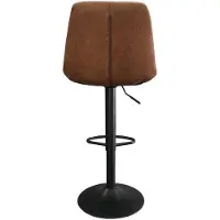 Madrid Barstoel/Barkruk '' PU Cognac kleur - H 89-110 x B 49 x D 54cm - Counterstoel - Set van 2