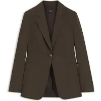 BOSS Blazer met één rij knopen van melange scheerwol Maat 36