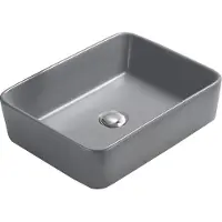 Mexen Catia opzetwastafel 48 x 37 cm, lichtgrijs mat - 21314861