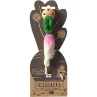 Oli&carol Hanger Ramona The Radish Pacifier Holder Bruin Kinderen