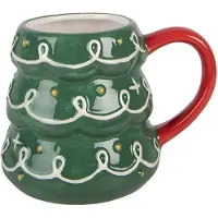 Clayre & Eef Mok Kerstboom 350 ml Groen Keramiek