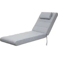 Hobbygarden Ligbed Tuinkussen Malaga Grijs Waterafstotend- 10cm Dik - Ligmatras - Multifunctioneel - Comfortabel - Duurzaam - Stijlvol - 204x60 cm