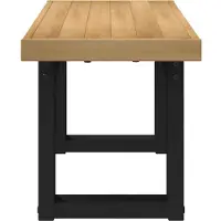 vidaXL Eetbank NOAIN 120 x 41 x 45 cm Massief grenenhout Naturel