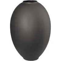 Asa selection mara vaas basalt, bloemenvaas, tafelvaas, decoratieve vaas, steengoed, antraciet mat, H 25 cm, 87013617