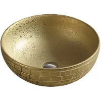 Mexen Briana bovenbouw wastafel 40 x 40 cm, goud - 22064052