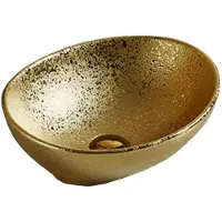 Mexen Elza opbouw wastafel 40 x 33 cm, goud - 21014050