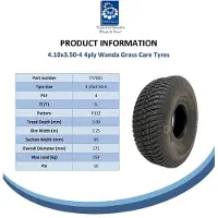 Parnells Set van 2 - 4.10/3.50-4 4ply Wanda P332 Grasband TL &amp; 4.10/3.50-4 / 4.00-4 / 1