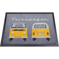 Brisa Nostalgic Art Deurmat VW T2 Front Back - Oranje
