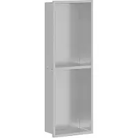 vidaXL Douche Niche zilver 60 x 20 x 9,5 cm Roestvrij staal