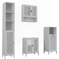 Vicco Badkamermeubelset Liora, Wit, 4 delen