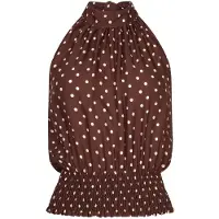 Ydence Dames Tops & T-shirts Top Jamie - Bruin - Maat L