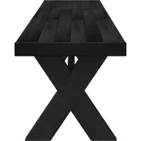 vidaXL Eetbank NOAIN 180 x 41 x 45 cm Massief grenenhout Zwart